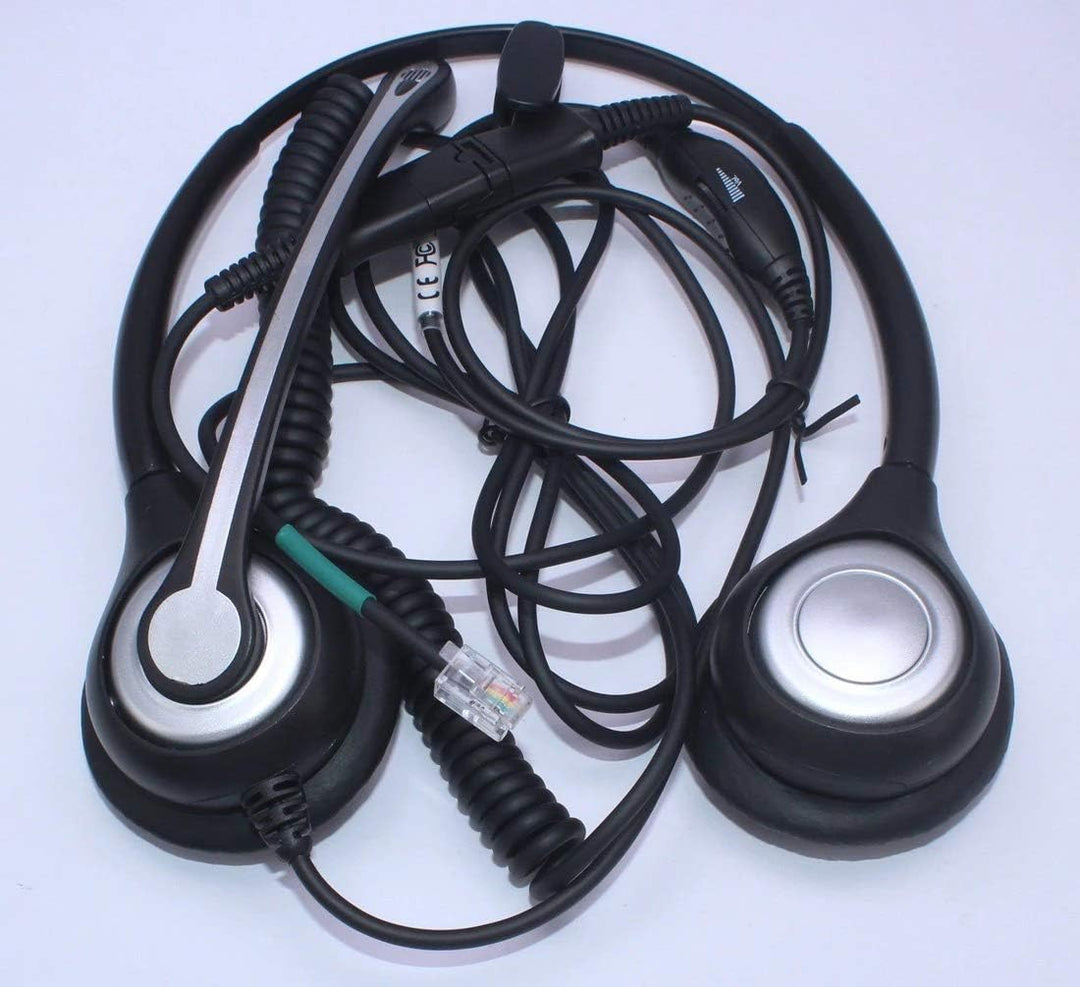Wantek RJ9 Telefon Headset mit Mikrofon Noise Cancelling & Quick Disconnect, Festnetztelefon Kopfhör