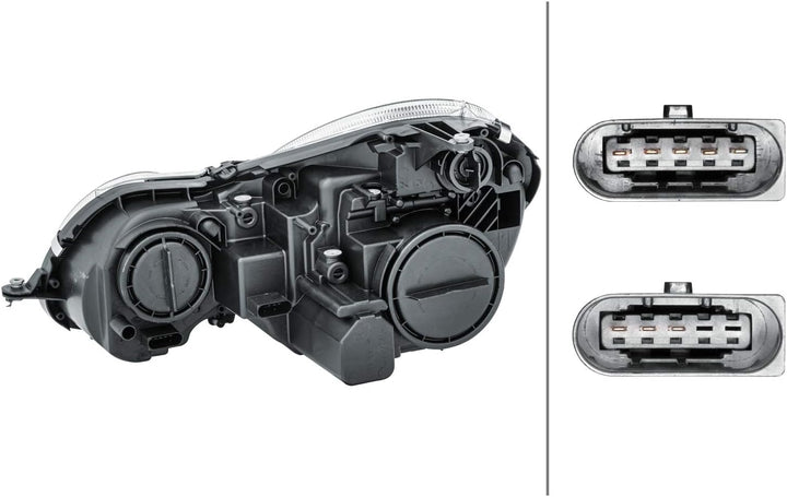 HELLA 1EL 009 260-081 Halogen-Hauptscheinwerfer - rechts - für u.a. Mercedes-Benz E-Class (W211) Rec