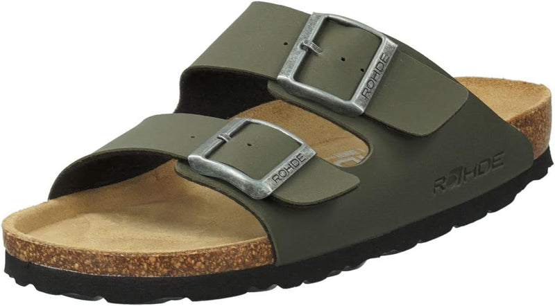 Rohde ALBA Damen, Frauen, Pantoletten, Slipper,Slides,Sandalen,Sommerschuhe,Freizeitschuhe 41 EU Oli