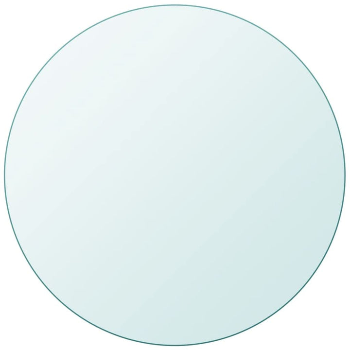 WIFESE 60 cm Tischplatte aus GehäRtetem Glas Couchtisch Esstisch Glasplatte Multiplex Platte Glaspla