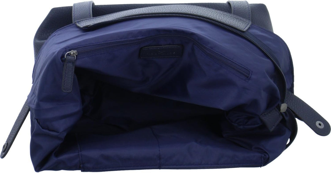 TOM TAILOR bags Miri Zip Damen Shopper Umhängetasche Reissverschluss Blau, Blau