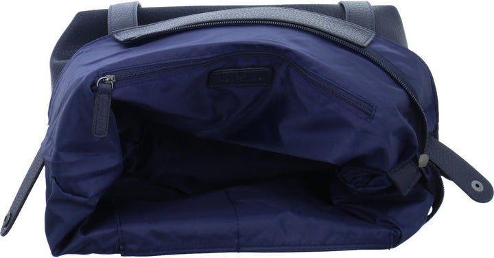 TOM TAILOR bags Miri Zip Damen Shopper Umhängetasche Reissverschluss Blau, Blau
