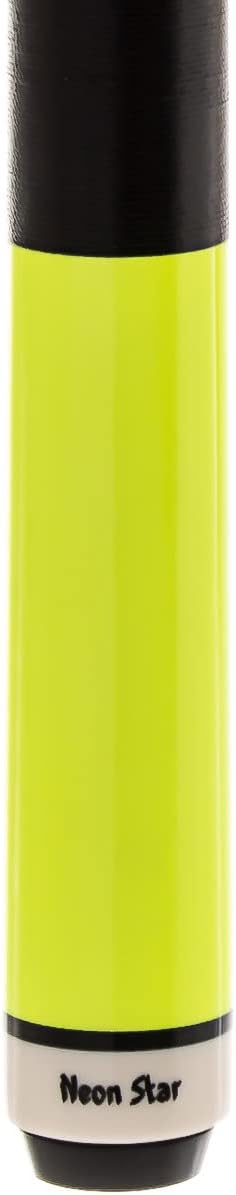 Winsport Billardqueue, Neon Star, Poolbillard Cue in Neon- gelb, pink, blau, grün. Profi-Spielqualit