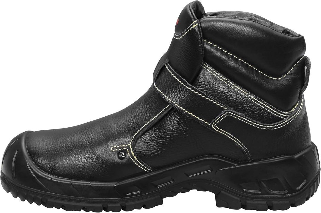 ELTEN Sicherheitsschuhe CARL S3 HI, Damen und Herren, Leder, Stahlkappe, leicht, robust, Schwarz, Gr