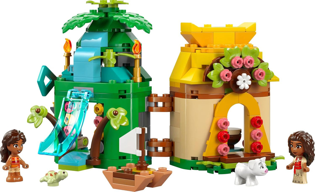 LEGO ǀ Disney Vaianas Inselspass, Bauset für Kinder, die gern fantasievoll Spielen, baubares Modell