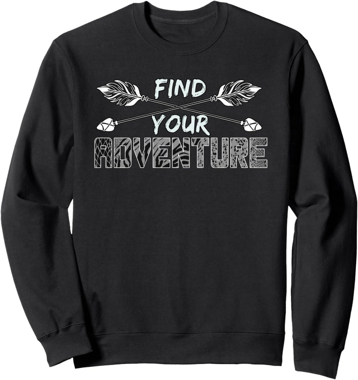 Finden Sie Ihr Abenteuer Bogenschiessen-Design Bogen Jagdbogen Sweatshirt