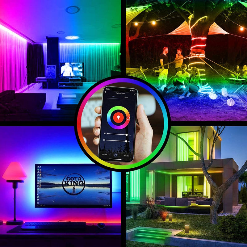 Alexa LED Strip 20m, Smart LED Streifen RGB LED Stripes Alexa LED Lichterkette , APP Gesteuerte Musi