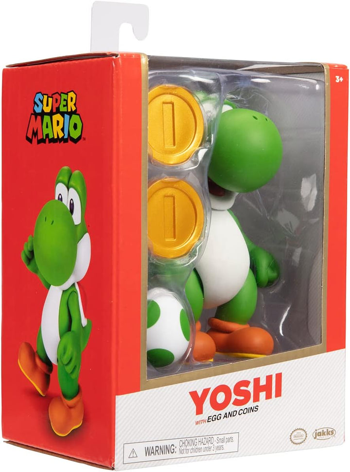 Nintendo Super Mario Figur Yoshi w/Egg in Sammlerbox, 10 cm Yoshi w/ Egg, Yoshi w/ Egg
