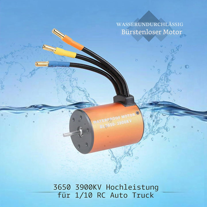 GoolRC 3650 3900 KV Beushless-Motor wasserdicht mit Kombi-Set ESC 60A für 1/10 RC LKW Auto