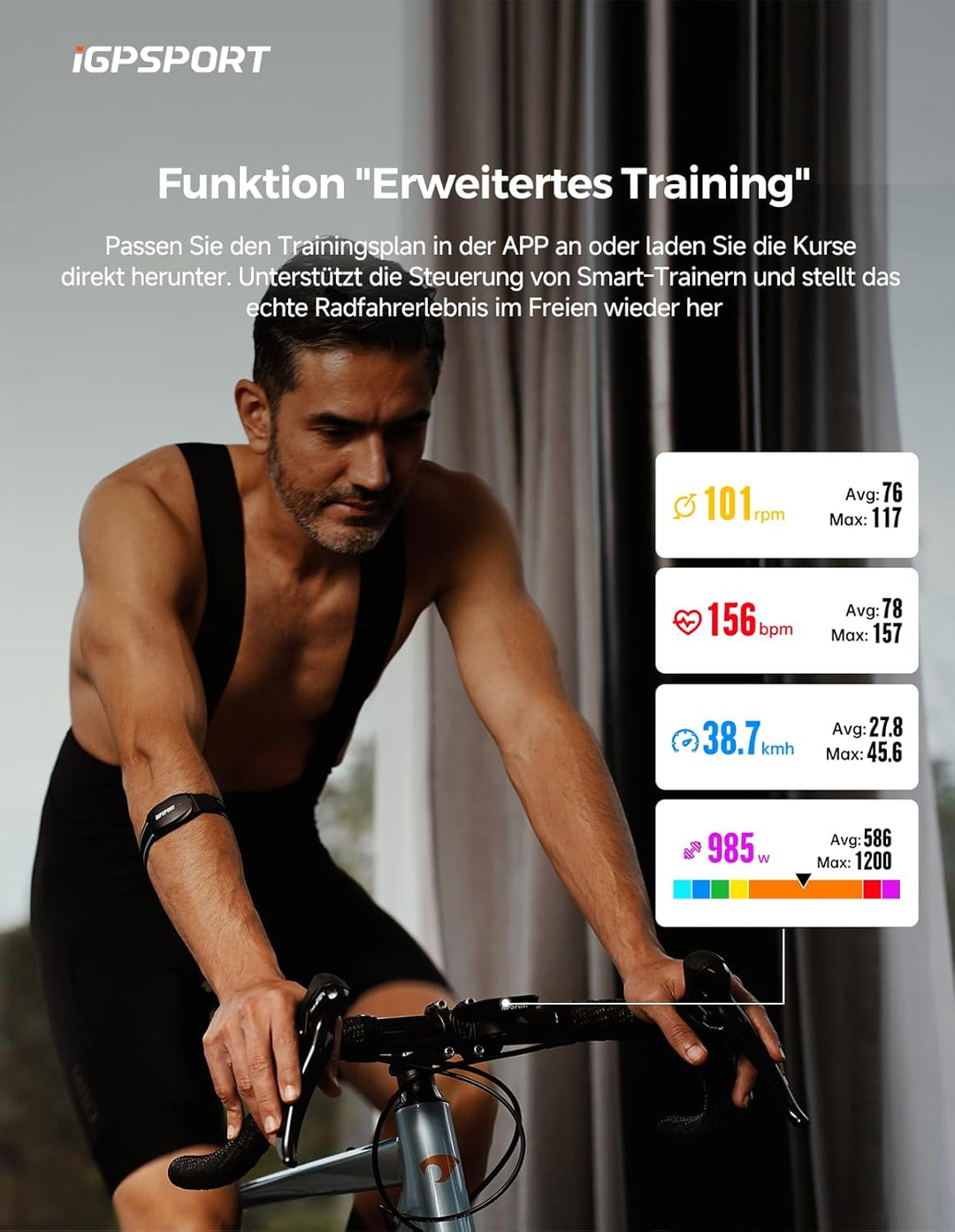 iGPSPORT iGS630S Fahrradcomputer GPS, 2.8'' Bildschirm mit Map Navigation Segment Climb Funktion Wir