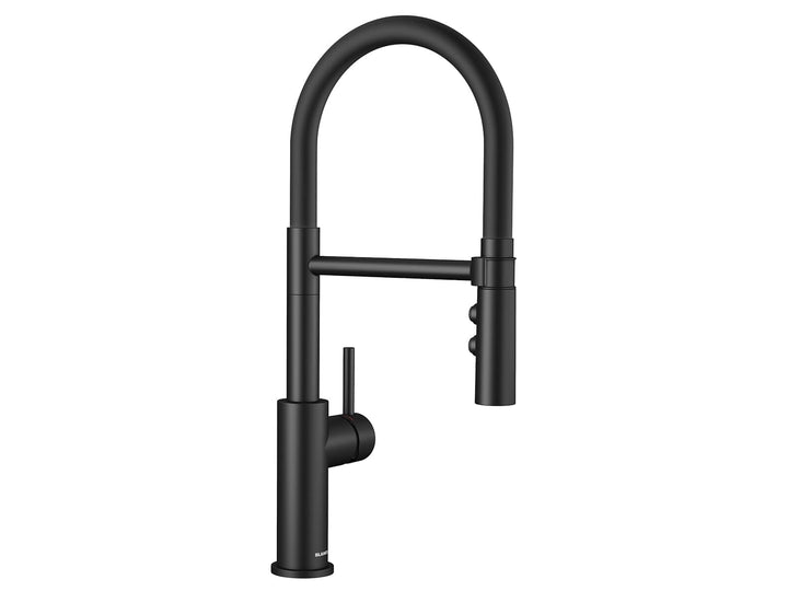 BLANCO 525793 CATRIS-S Flexo, Küchenarmatur in schwarz matt, Mischbatterie für die Küche, Hochdruck