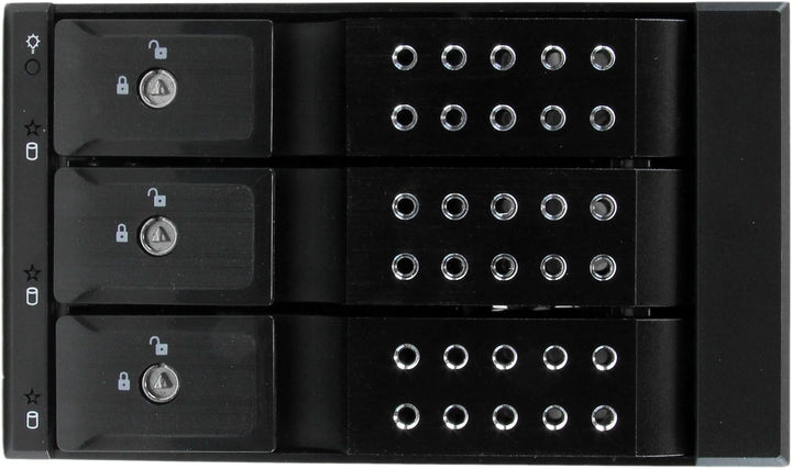 StarTech.com 3-fach 3,5 Zoll trägerloser SATA Festplatten Aluminium Wechselrahmen Backplane, 3 Bay 3