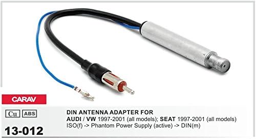 CARAV 11-006-a-12 DIN Autoradio Radioblende Set mit Aktiv Adapter f¨¹r Audi A4 (B6) 2000-2006