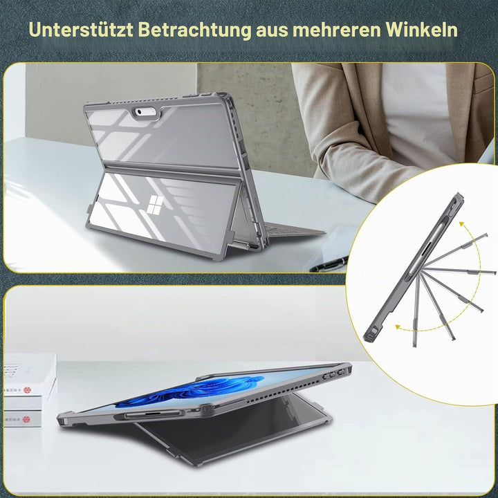 Fintie Hülle für Microsoft Surface Pro 9 / Pro 9 5G 13 Zoll 2022, Stossfeste Robuste Hartschalen Sch
