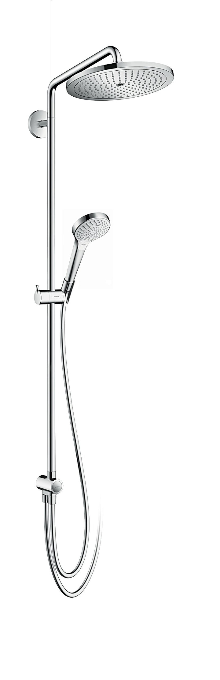 hansgrohe Croma Select 280 Air wassersparendes Reno Duschsystem, 4 Strahlarten, Chrom mit