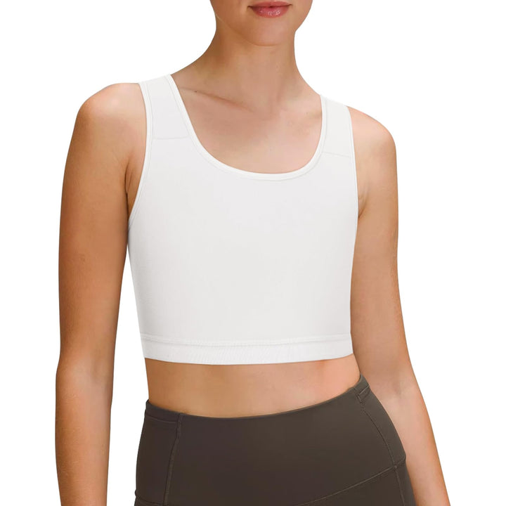 Brust Binder für Transgender FTM Atmungsaktive Halb Breast Binder Kompression BH Weiss XXL, Weiss XX