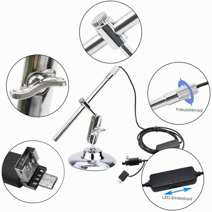 Tragbare Digital-USB-Mikroskop-Inspektions-Vergrösserungsglas IP67 imprägniern Kamera eingebaute 8 L