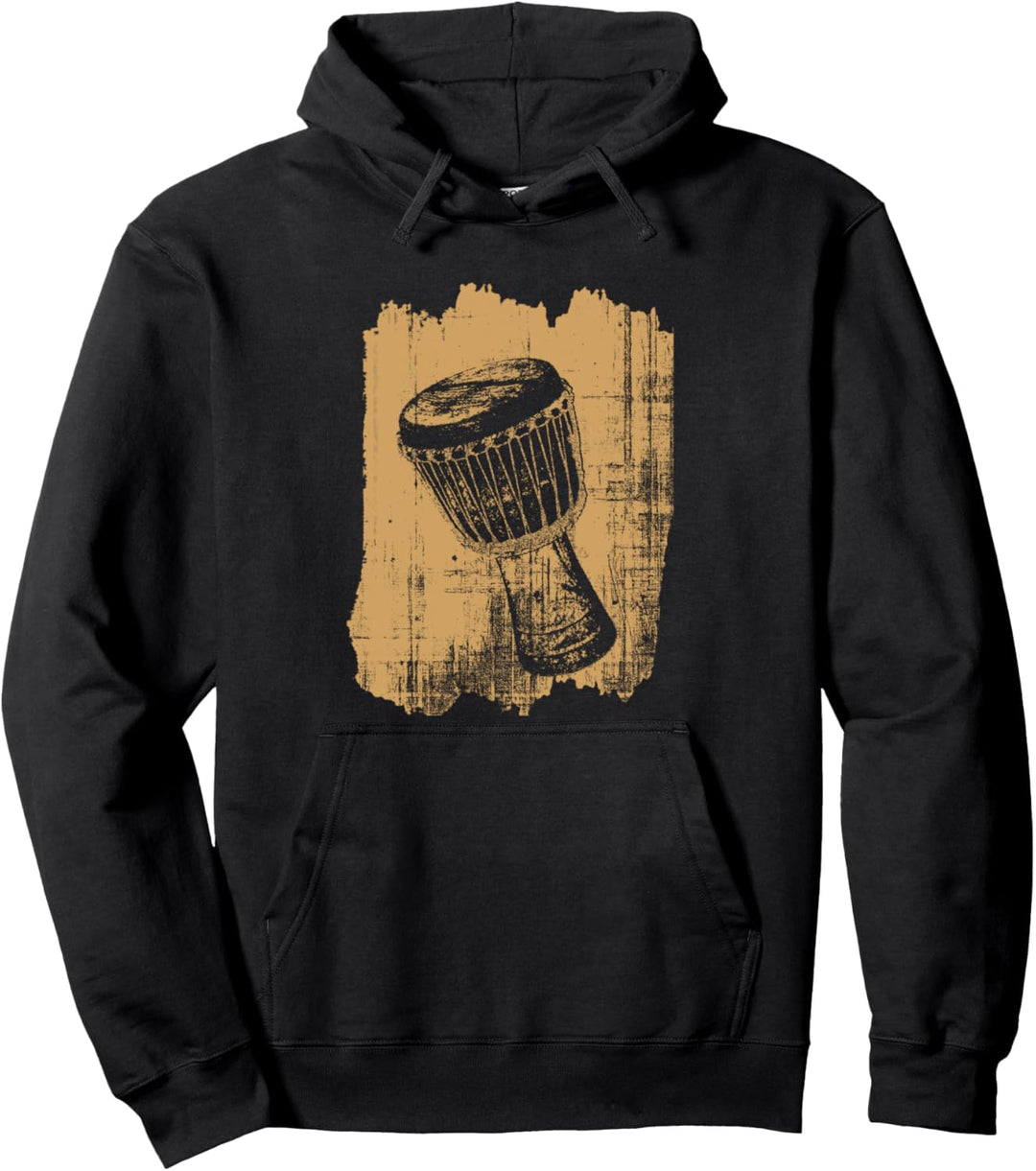 Perkussion Djembe Trommel Pullover Hoodie