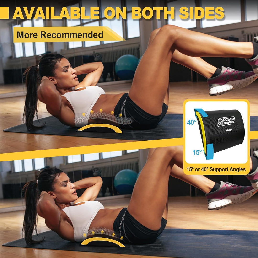 POWER GUIDANCE, Bauchmuskel-Matte，Ab Übung Matte Core Trainer，Sit-Up-Pad Bauch- und Rumpftrainer-Mat
