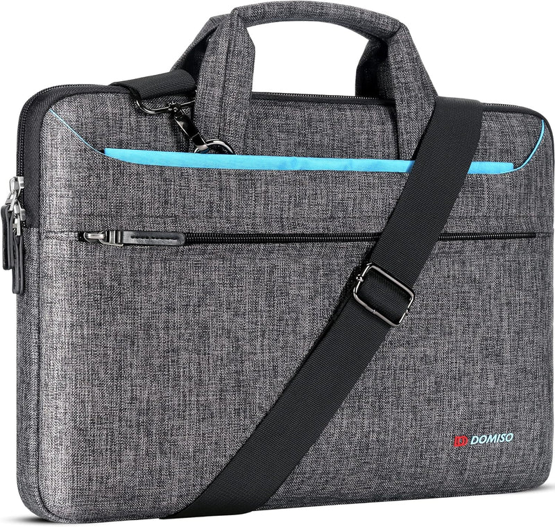 DOMISO 17 Zoll Wasserdicht Laptop Tasche Aktentasche Schultertasche Business Notebooktasche für 17-1