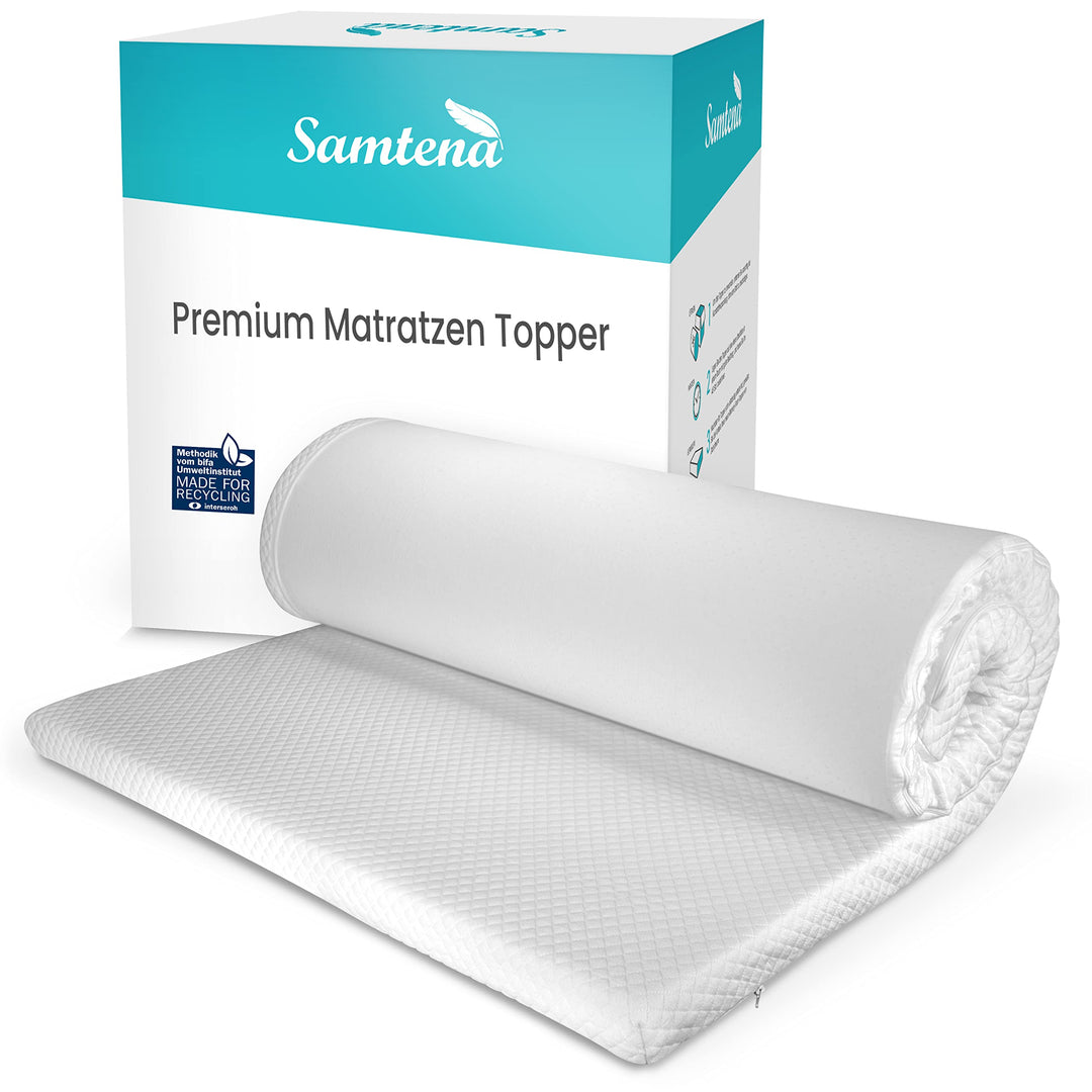 Matratzen Topper 80x200cm, Höhe 5cm, Edition Deluxe, viscoelastischer Memory Foam Matratzentopper, w