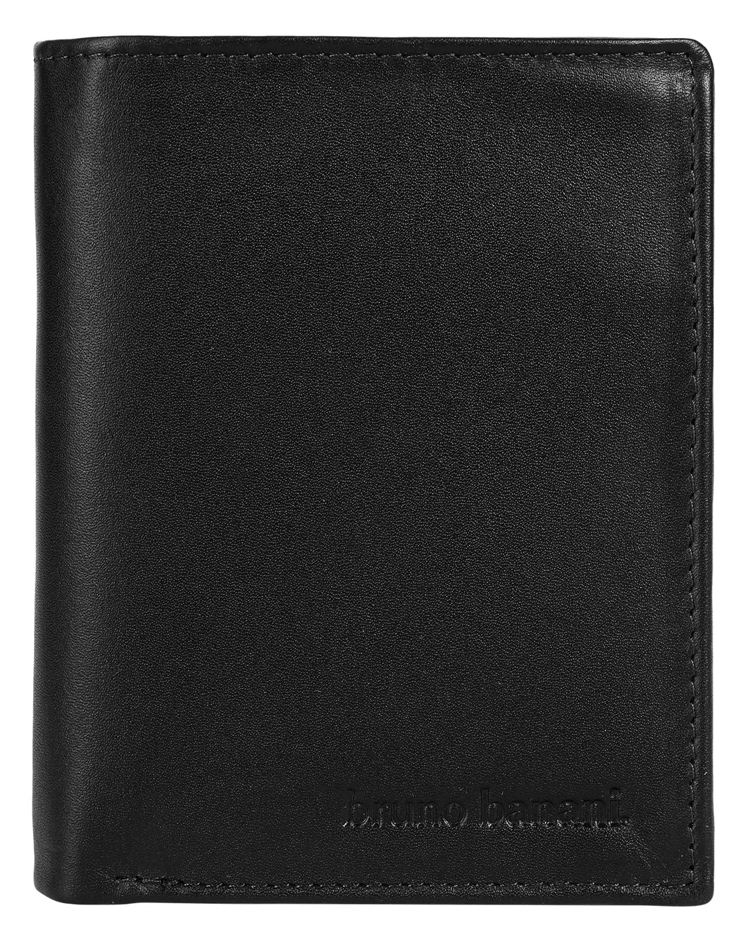 bruno banani Geldbörse Echt Leder Herren - 021648 Schwarz, Schwarz