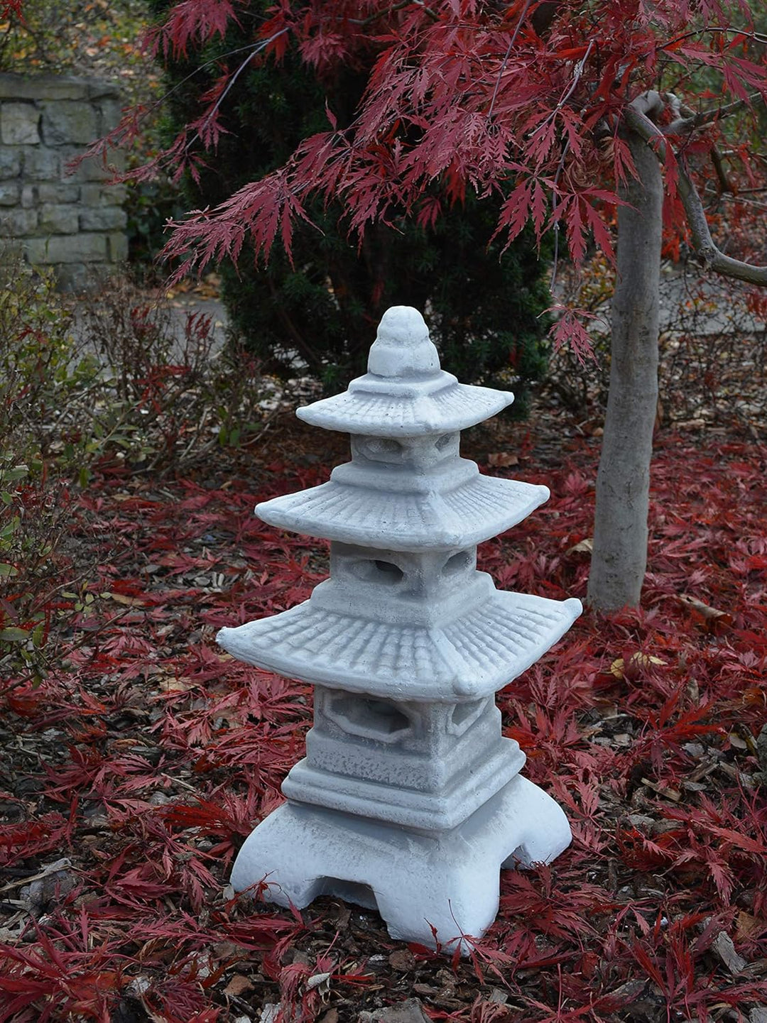 Unbekannt Figur japanische Laterne H 47 cm Gartendeko aus