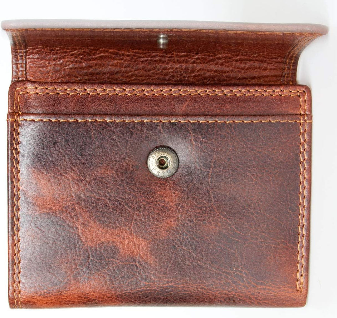 RFID braun Lederbrieftasche Bull Burry ganz aus starkem echtem Rindsleder