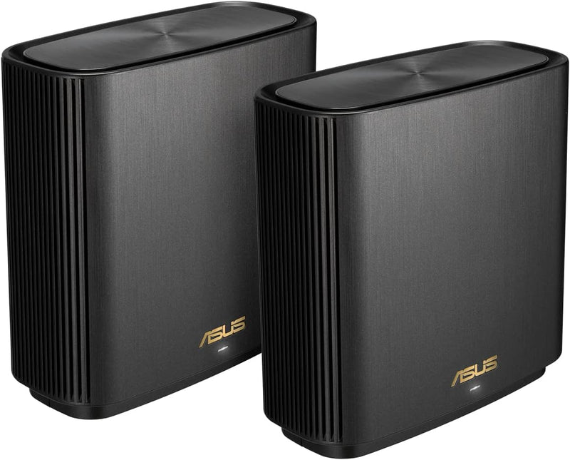 ASUS ZenWiFi XT9 AX7800 2er Set Schwarz kombinierbarer Router (Tethering als 4G und 5G Router-Ersatz
