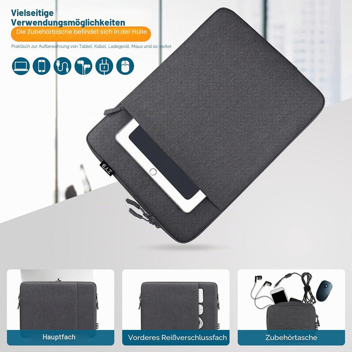 15,6 Zoll Laptoptasche Laptophülle,ZYB Sleeve Wasserdicht Hülle Laptop Tasche 15.6 für 15 Zoll Noteb