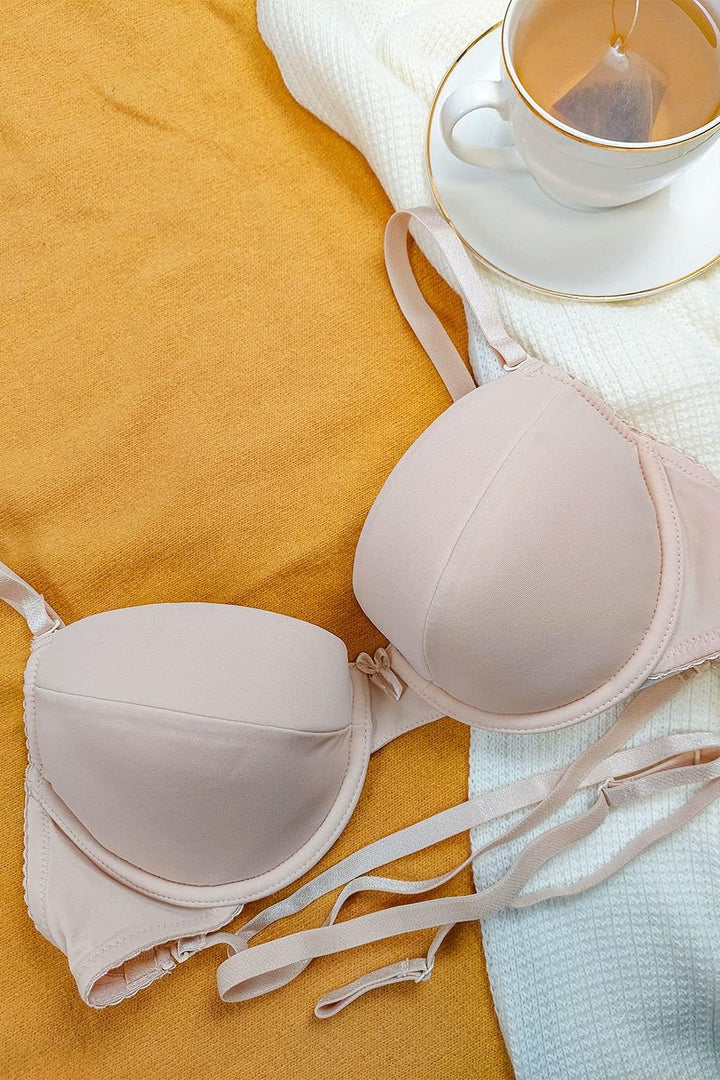 VIVISENCE Damen BH Rückenfrei Push Up BH Multiway Träger, Tiefer Rückenausschnitt Für Rückenfreie Kl