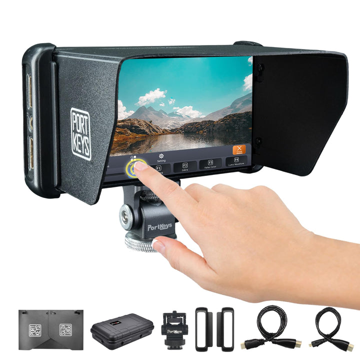 Portkeys PT5 II 5" Kamera Field Monitor Touchscreen MOVNORM OS 4K HDMI IN/Out mit 3D LUT Luma/RGB Wa