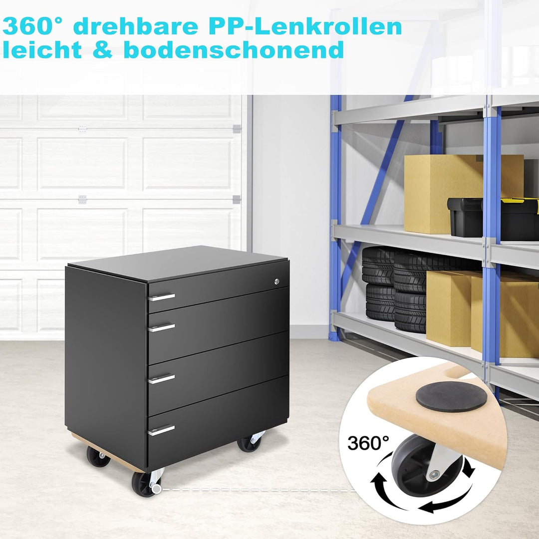 XMTECH Transportroller 580 x 290 mm, 200 kg Maximal Tragkraft, Rollbrett MDF Möbelroller Möbelhund R