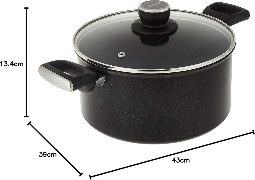 TEFAL G2554602 UNLIMITED Kochtopf 24 cm (5 L) + Glasdeckel