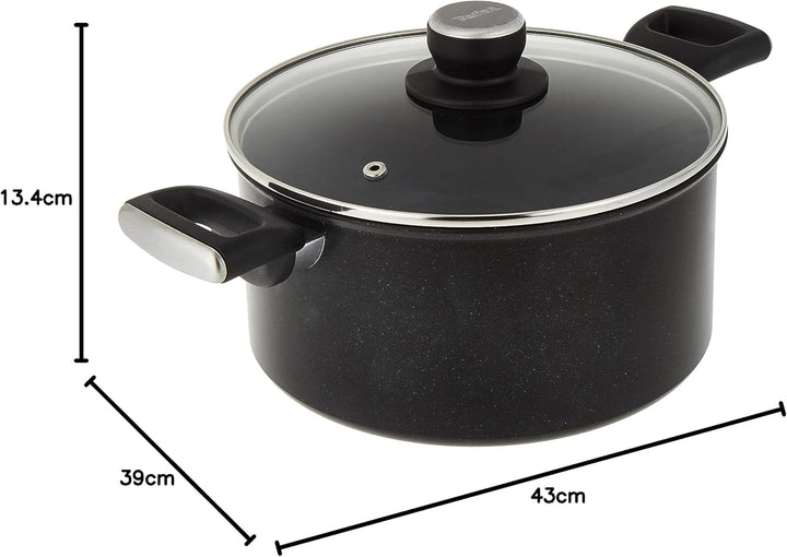 TEFAL G2554602 UNLIMITED Kochtopf 24 cm (5 L) + Glasdeckel