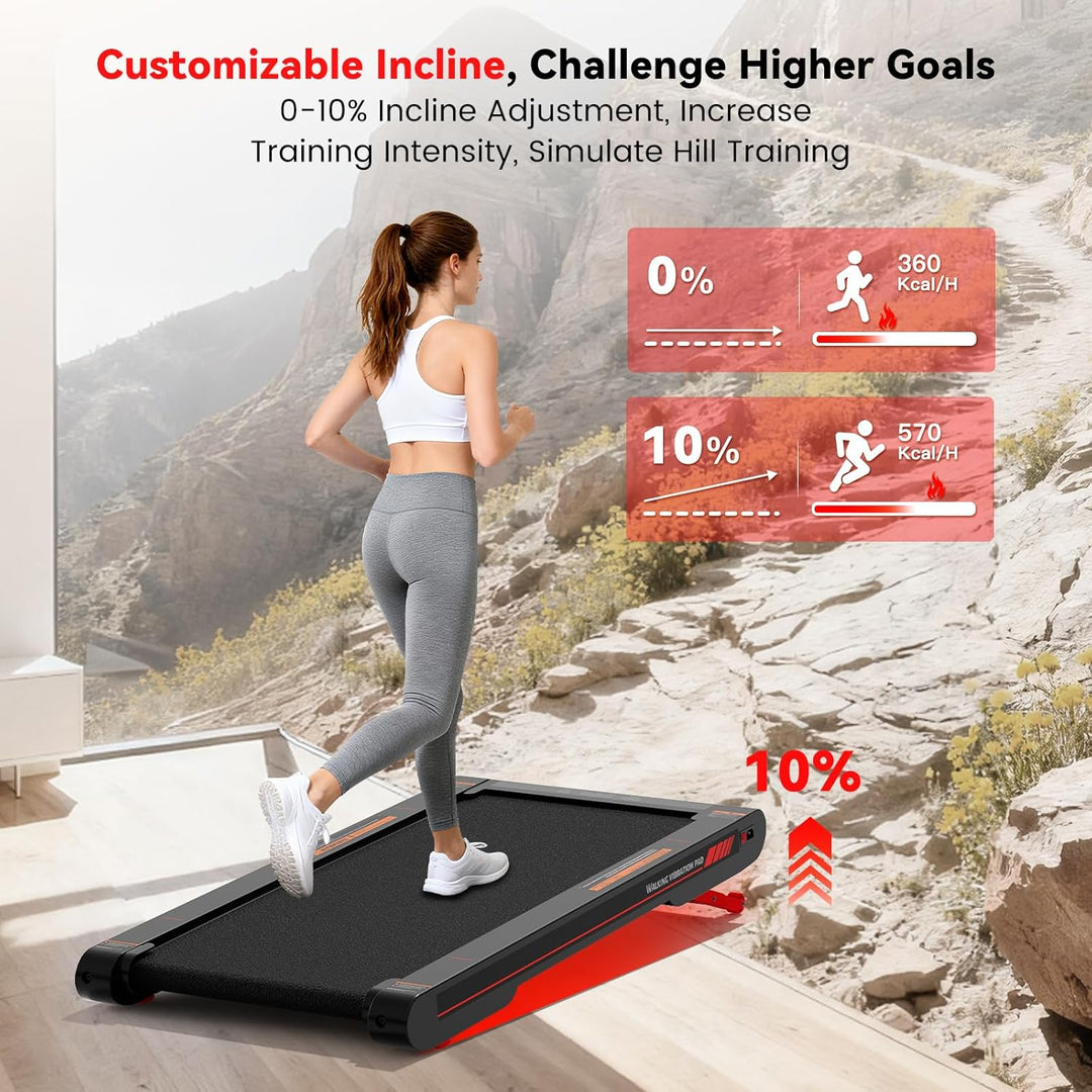 Sperax Klappbares Laufband für Zuhause, Walking Vibration Pad für den Bürogebrauch, Leichtes Klapbar