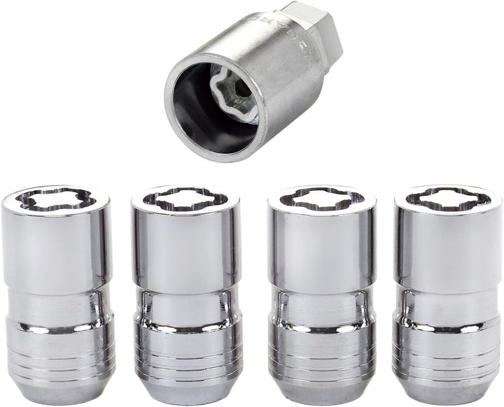 McGard 24215 Chrom M14 x 1,5 Gewinde Grösse kugelbundschrauben Lock Set, (Set von 4)