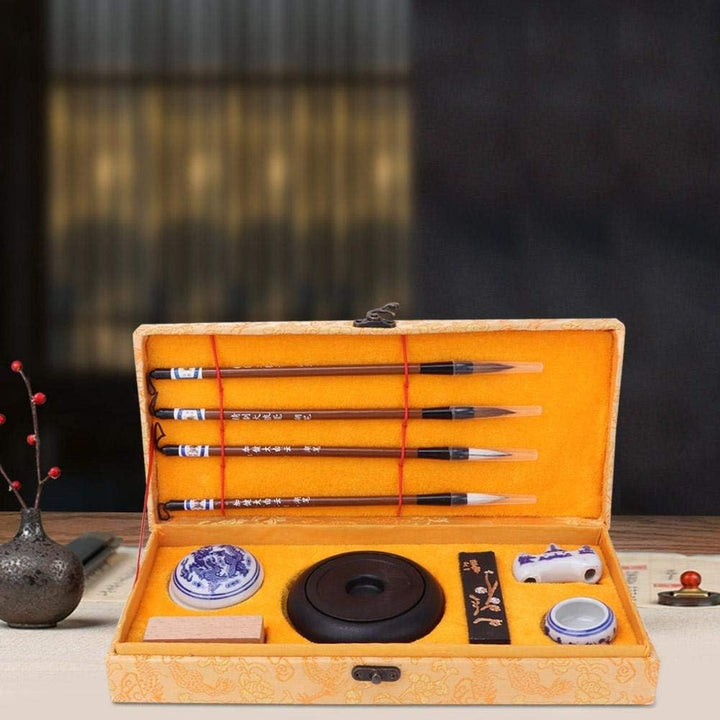 MAGT Kalligraphie-Set, Kalligraphie Stifte-Set Chinesische Traditionelle Pinsel Vier Schätze der Stu