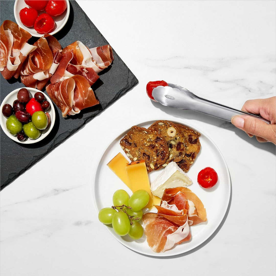 OXO Good Grips Mini-Zange aus Edelstahl, 2 Stück Modern Mini Tongs 2 Pack, Modern Mini Tongs 2 Pack