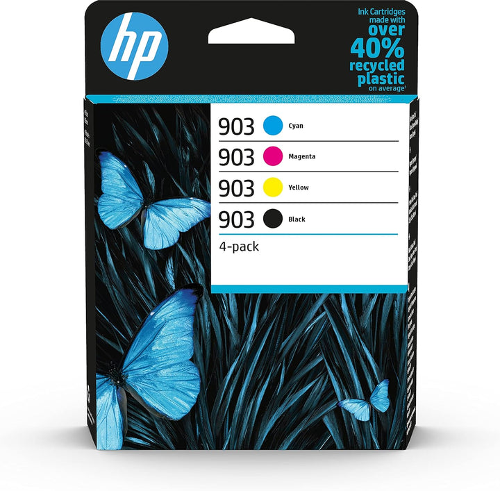 HP 903 Pack de 4 Cartouches d'encre Noir/Cyan/Magenta/Jaune authentiques