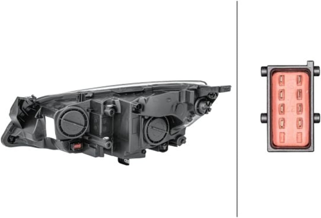 HELLA 1EG 010 011-321 FF/Halogen-Hauptscheinwerfer - rechts - für u.a. Opel Astra J (P10), rechts