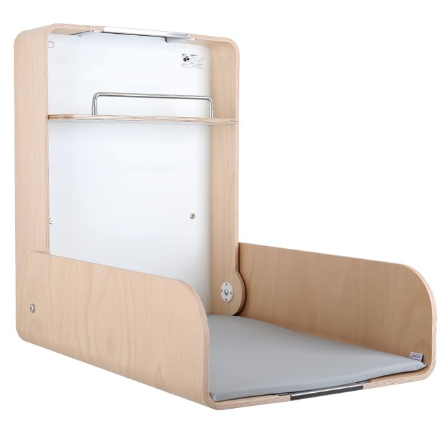 Wickeltisch Pamplona Buche/Timkid Kawaform midi- klappbar als Wandwickeltisch, Formholz, Buche, inkl