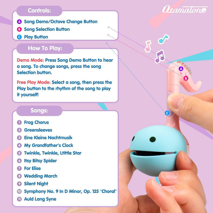 Otamatone Melody Series Japanisches elektronisches [Mini-Grösse] Musikinstrument [11 vorprogrammiert