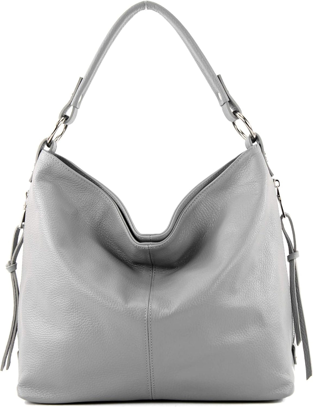 modamoda de Damen Schultertasche, Leder T160 Telegrau, Telegrau