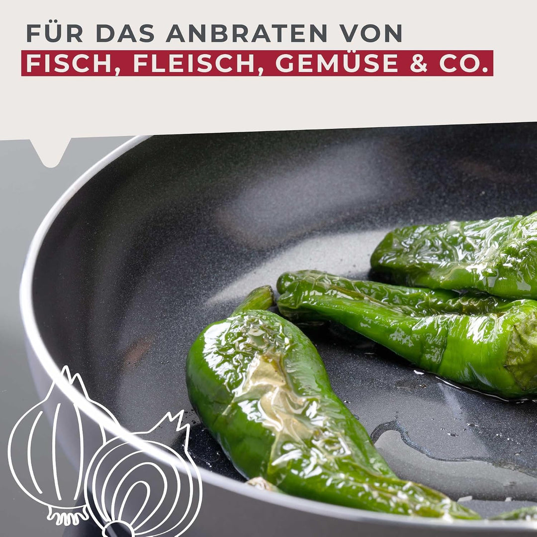 Fackelmann Bratpfanne Brandao - Ø 20 cm aus recyceltem Aluminium, PFAS-freie Keramikbeschichtung, er