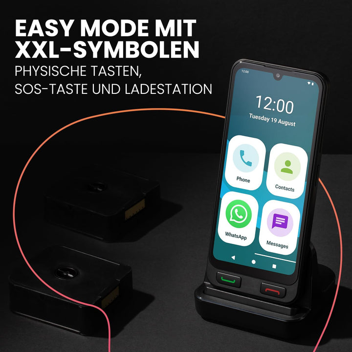 SPC Zeus 2 Pro - Smartphone für Senioren Kompatible mit App Fernverwaltung und -ortung | Easy-Mode,