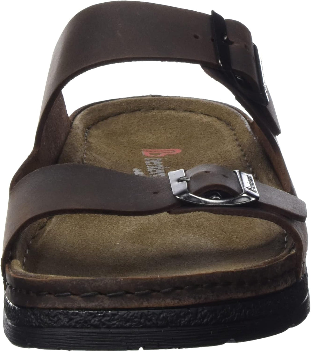 Berkemann Herren Adam Pantoletten 40 2/3 EU Dunkelbraun Schwarz, 40 2/3 EU Dunkelbraun Schwarz
