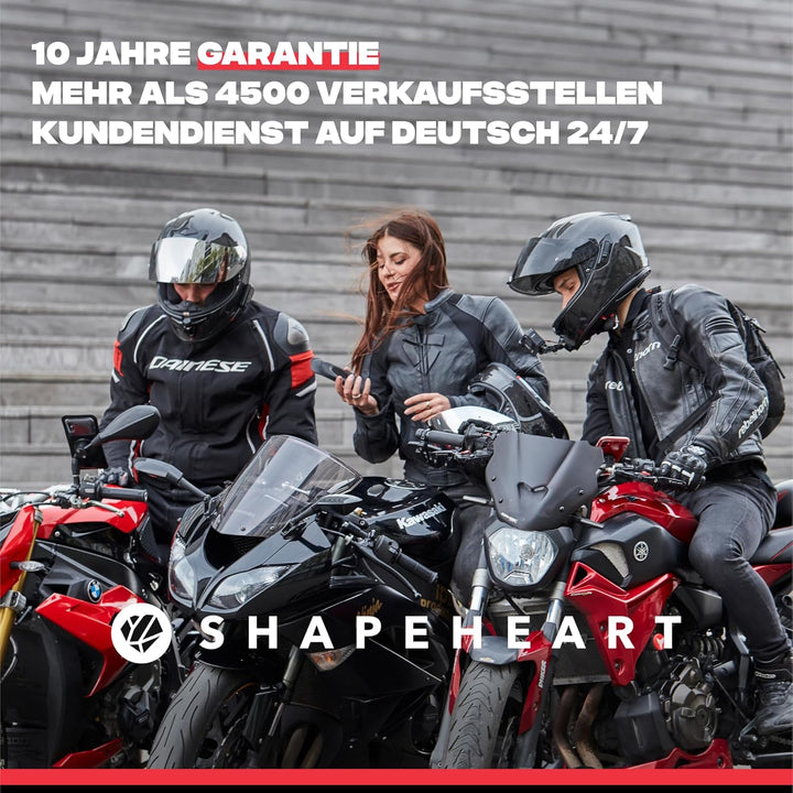 Shapeheart französische Innovation, magnetische Handyhalterung für Motorroller für Rückspiegel. Mit