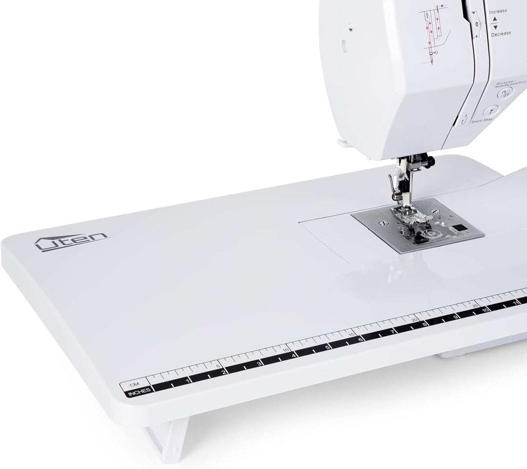 Uten Nähmaschine Elektronisch Freiarm mit 200 Stiche, Für Profi Anfänger DIY Begeister Sewing Machin