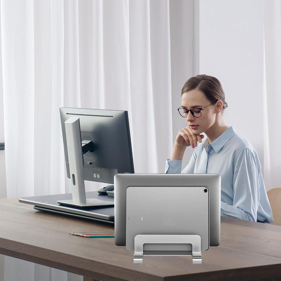 FGXY Vertikaler Laptop Ständer Halter Dock, Einstellbar Vertikal Laptop Ständer, Adjustable Vertical
